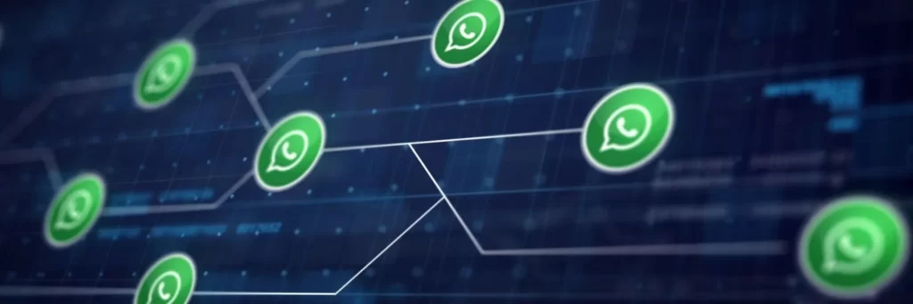 Imagem com logos do whatsapp