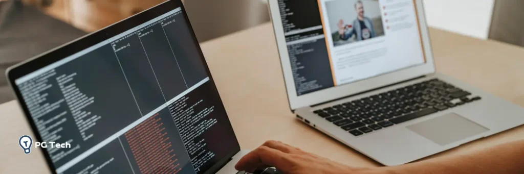 Pessoa programando para indicar lógica de programação