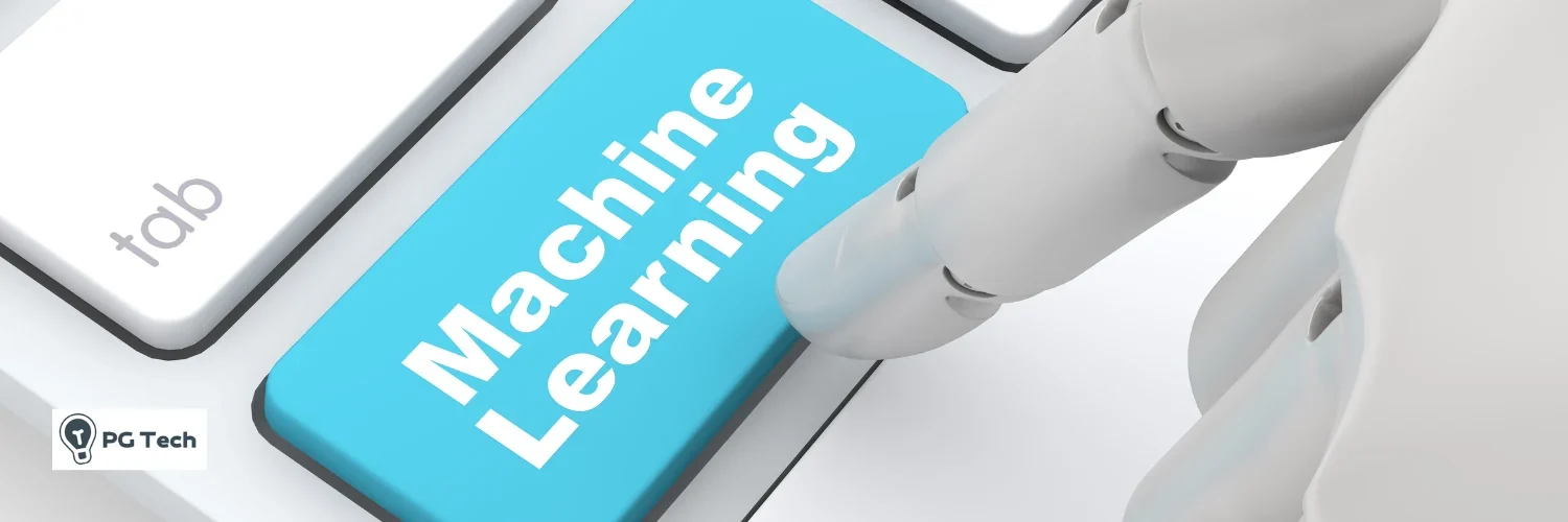 Robo clicando em um botão sobre Cursos de machine learning